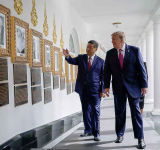 Trump welcomes Xi with fanfare, but no breakthroughs emerge